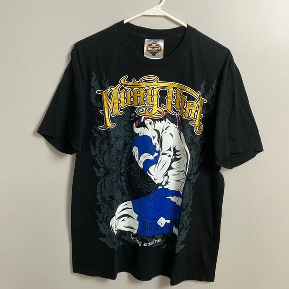 Born to be Muay Thai T shirt size large - Picture 3 of 7